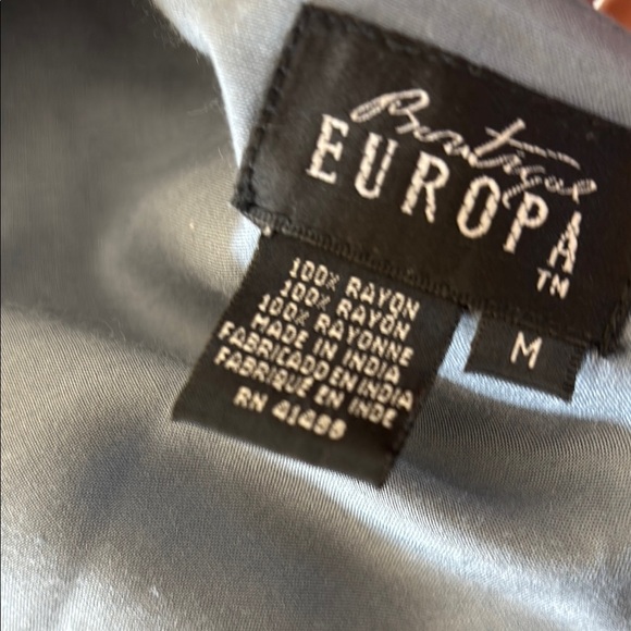 Vintage Europa Beaded Lace Embroidered Vest Size Medium 0111 - Picture 7 of 7